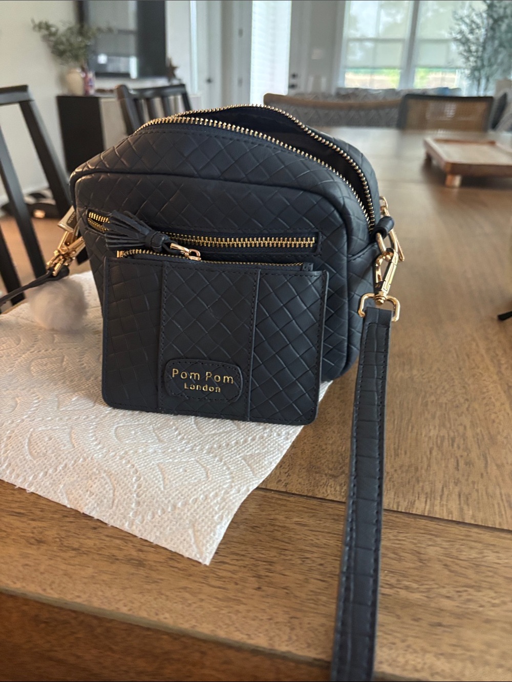 Slate Blue Quilted Leather/RFID WALLET - Picture 9 of 11